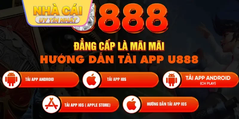 Cách tải app U888 đối với hệ người chơi Android