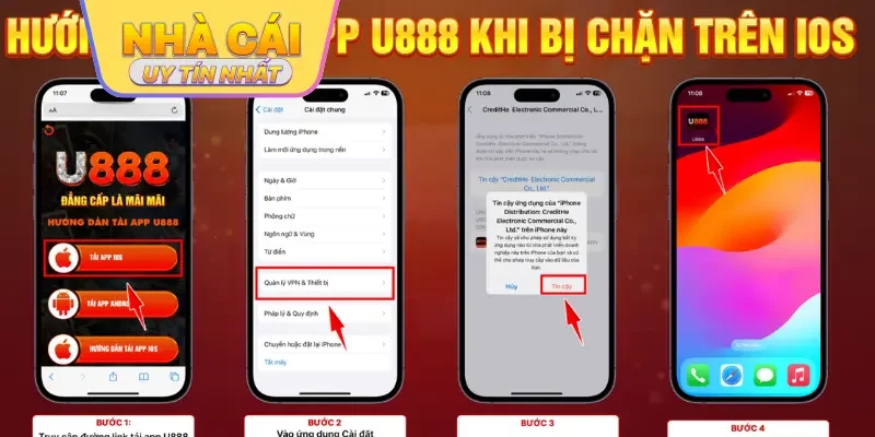 cách tải app U888
